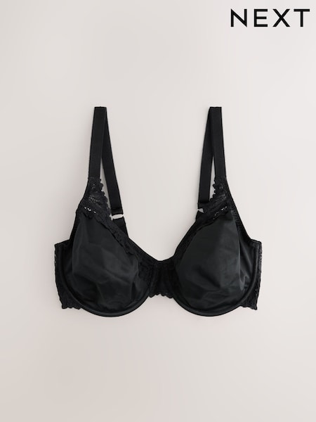 Negro - F-K Ultimate Support Comfort Lace Minimising Full Cup Bra (F03724) | 29 €