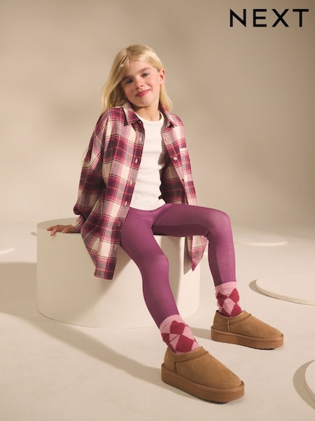 Pink Cosy Fleece Lined Leggings (3-16yrs) (F03745) | €10 - €17