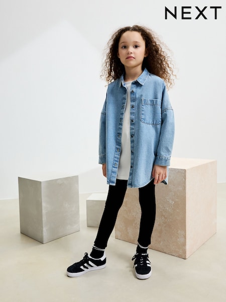 Black Cosy Fleece Lined Leggings (3-16yrs) (F03845) | AED36 - AED61