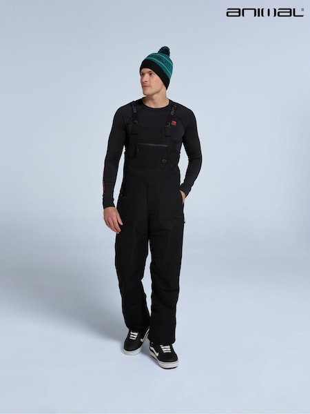 Animal Black Mens Carve Bib Front Ski Pants (F03924) | €168