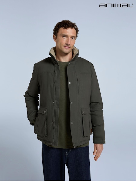Animal Green Mens Holkham Utility Jacket (F03933) | €165
