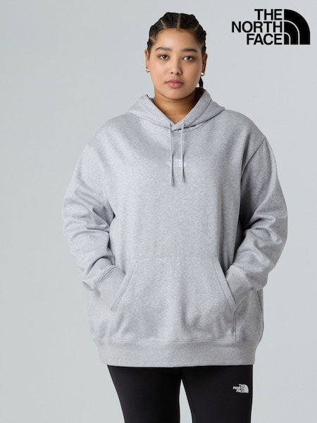 The North Face Grey Relaxed W Plus Essential Hoodie (F03940) | R$ 640