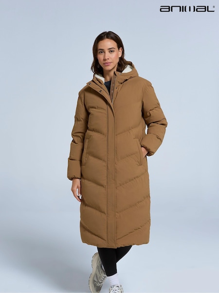 Animal Natural Womens Cocoon Borg Lined Padded Coat (F03948) | €199