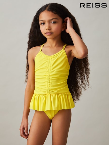 Reiss Leomie Ruched Ruffle Swimsuit (F04030) | 50 €