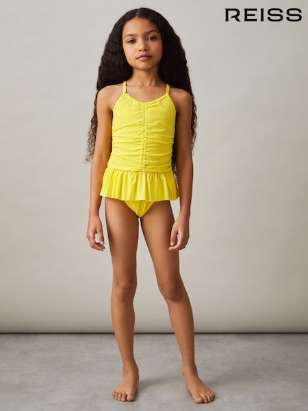 Reiss Leomie Ruched Ruffle Swimsuit (F04034) | 55 €