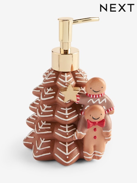 Brown Gingerbread Christmas Tree Soap Dispenser (F04070) | €17