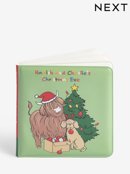 Multi Christmas Hamish Cow and Charlie Cockapoo Colour Changing Bath Book (F04112) | €10.50