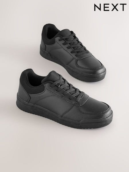 Schwarz - Leather Lace Up School Shoes (F04124) | 34 € - 50 €