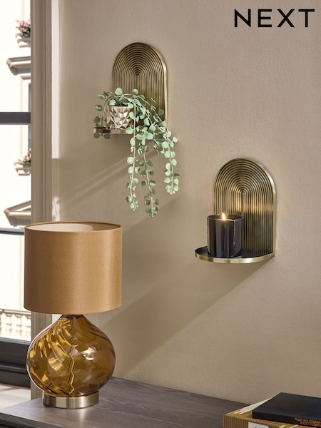 Gold Set of 2 Display Shelves (F04134) | €35