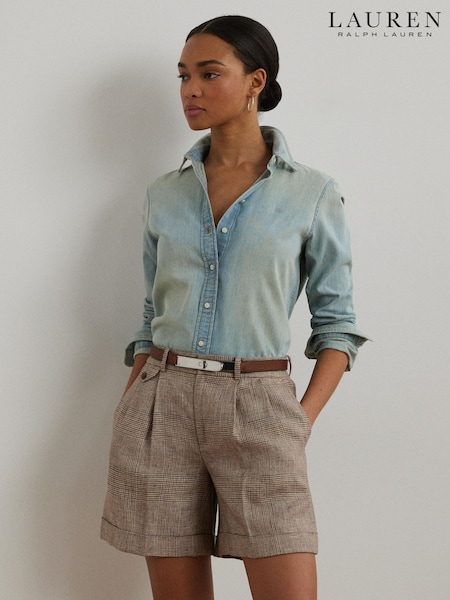 Lauren Ralph Lauren Blue Jamelko Denim Shirt (F04204) | €213