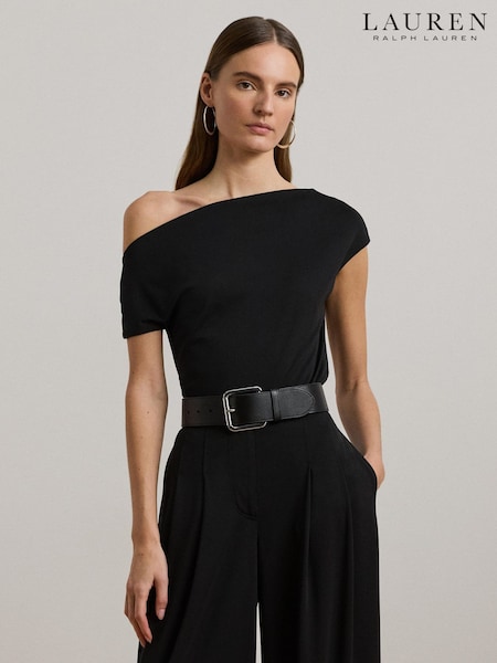 Lauren Ralph Lauren Arissa Off-The-Shoulder Black Jersey Blouses (F04216) | 5,948 UAH