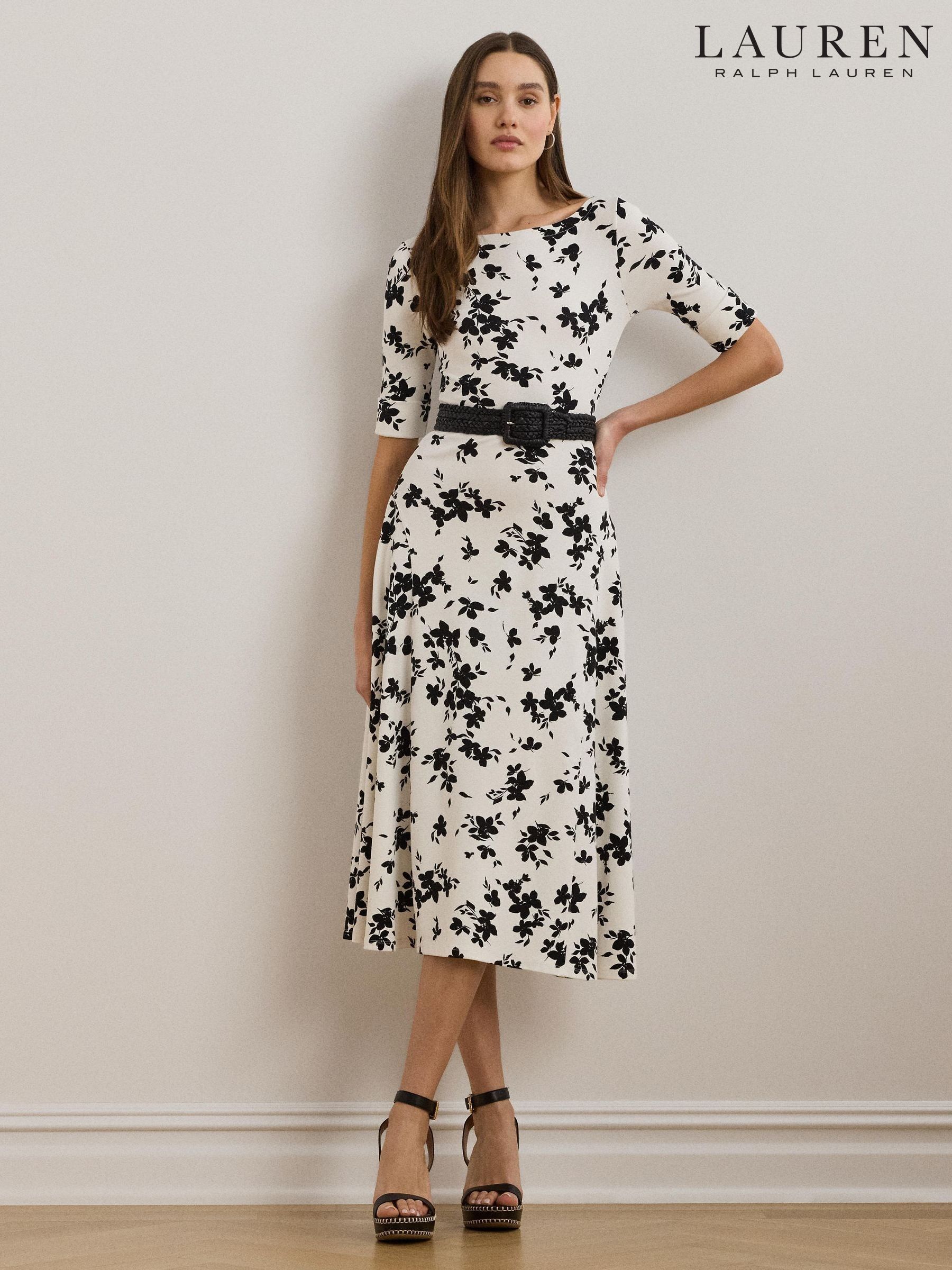 Buy Women's Dresses Ralph Lauren Midi Half Sleeve Online | Next USA
