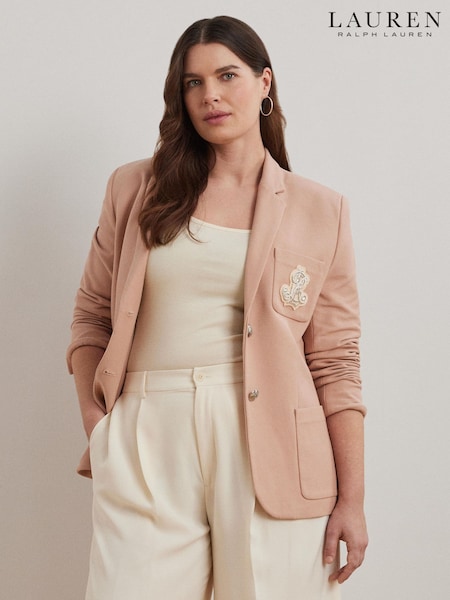 Lauren Ralph Lauren Curve Anfisa Crest Logo Blazer Jacket (F04230) | €343