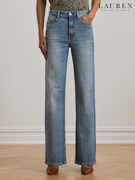 Lauren Ralph Lauren Blue High Rise Denim Jeans (F04234) | €250
