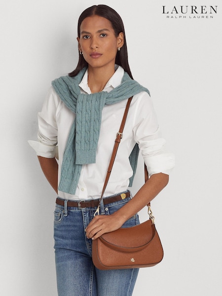 Lauren Ralph Lauren Danni Pebbled Leather Shoulder Bag (F04235) | 1,706 LEI