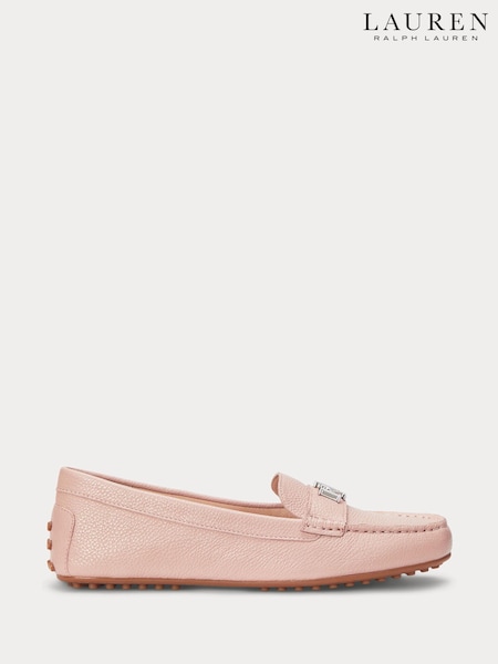 Lauren Ralph Lauren Barnsbury Pebbled Leather Loafer Shoes (F04246) | €184