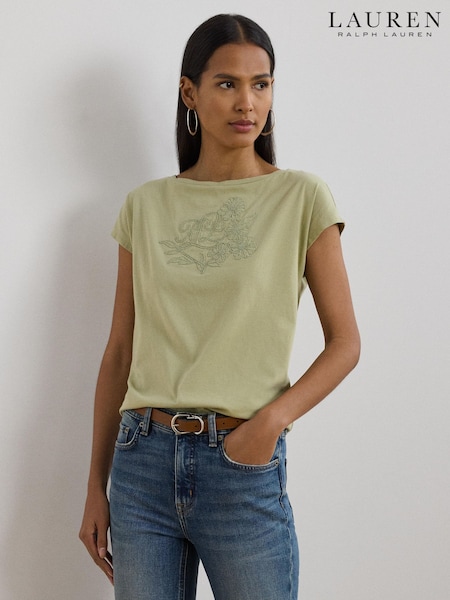 Lauren Ralph Lauren Grieta Floral Emrodiered T-Shirt (F04248) | 7,750 UAH