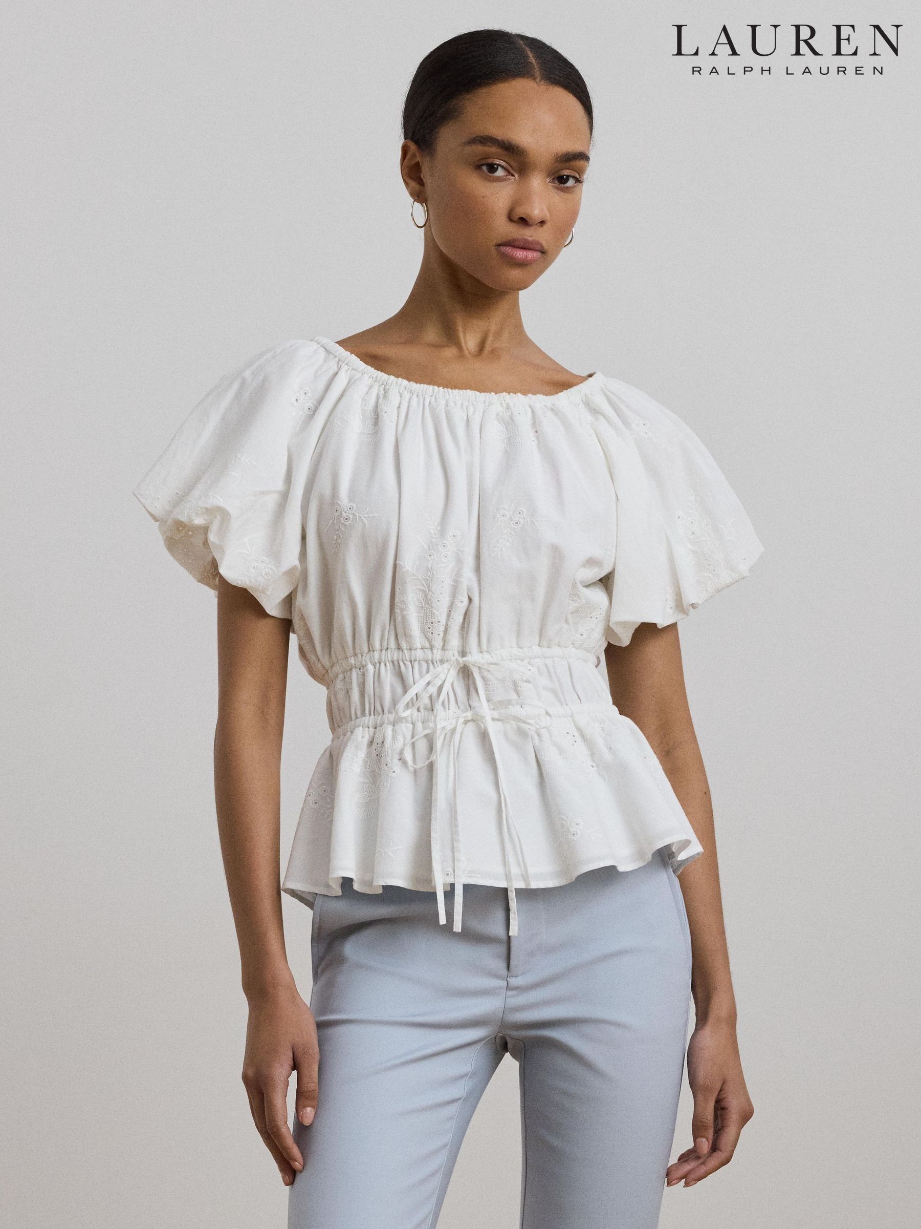 Buy Women's Blouses Lauren Ralph Lauren Ralph Lauren Peplum Online