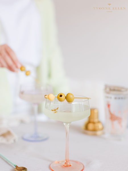 Yvonne Ellen Set of 2 Multi Bee Coupe Glasses (F04547) | €34