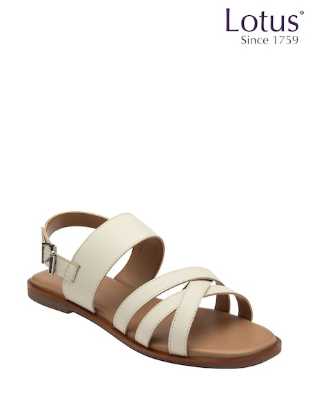 Lotus Nude Low Heel Multi Strap Sandals (F04602) | $87