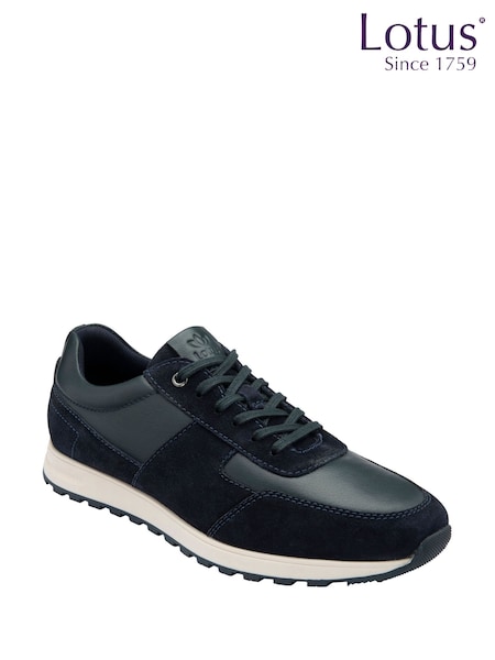 Синий - Lotus Sporty Casual Lace-Up Shoes (F04611) | €93