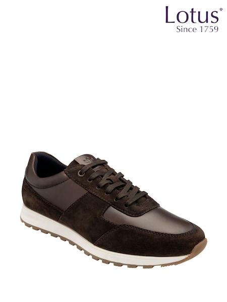 Коричневый - Lotus Sporty Casual Lace-Up Shoes (F04627) | €93