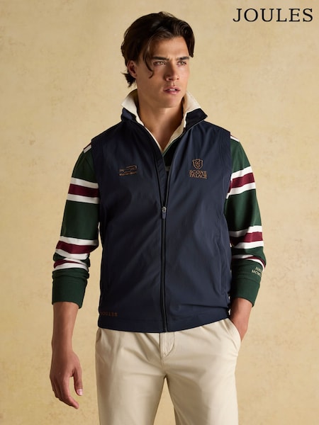 Joules Official Burghley Navy Gilet (F04670) | €71.95