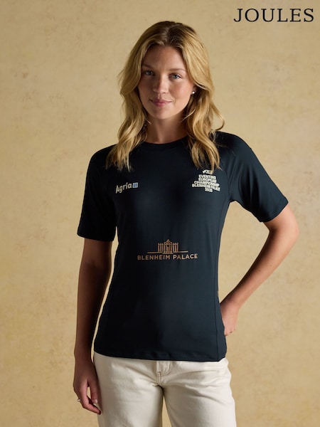 Official Blenhiem Navy European Championship Short Sleeve Sports Top (F04705) | R$ 245