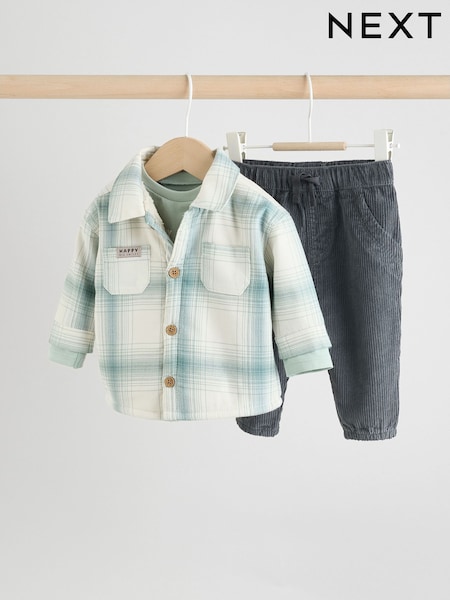 Minerals Baby Shacket Top and Trousers 3 Piece Set (0mths-2yrs) (F04715) | €35 - €37