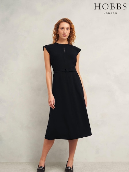 Hobbs Black Meera Dress (F04732) | €228