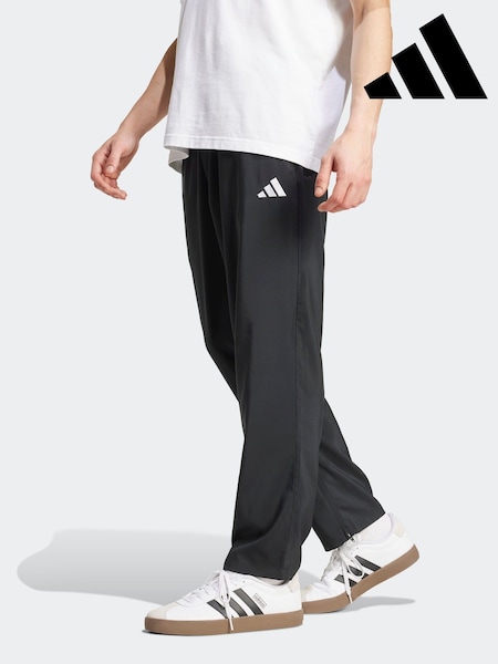 adidas Black Small Essentials Logo Open-Hem Stanford Tracksuit Bottoms (F04744) | R$ 325