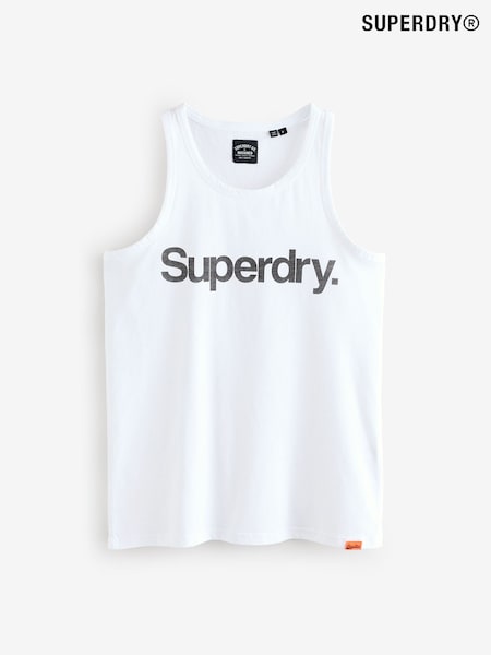 Білий - Superdry Core Logo Kiss принт слім фіт Верхня жилетка (F04771) | 1 802 грн