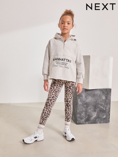 Grey Slogan Hoodie And Leggings Set (3-16yrs) (F04855) | AED107 - AED137