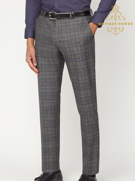 Antique Rogue Overcheck Trousers (F04910) | 133 €