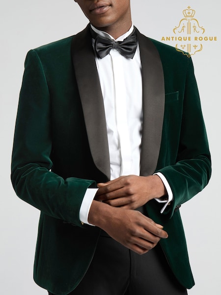 Antique Rogue Franklin Emerald Velvet Jacket (F04930) | €192