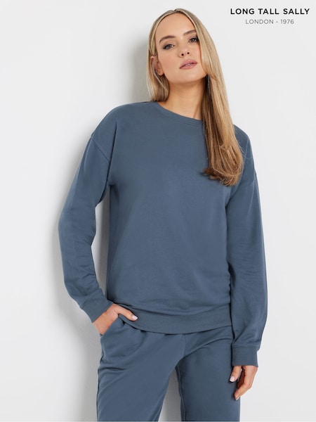 Long Tall Sally Blue Crew Neck Sweatshirt (F04943) | 1,562 UAH