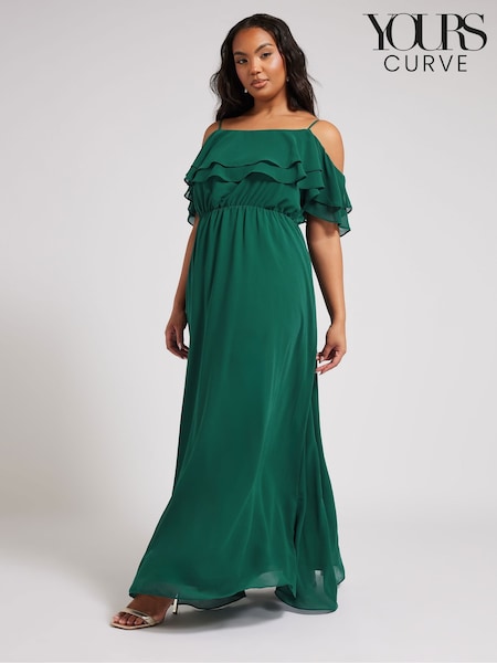 Yours Curve London Plain Cold Shoulder Dress (F04951) | €97