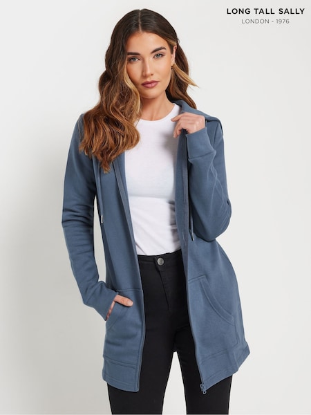 Sininen - Long Tall Sally Pitkälinjainen vetoketju Hupparin läpi (F04977) | €61