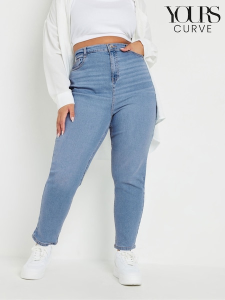 Yours Curve Blue Mom Jeans (F04987) | €45