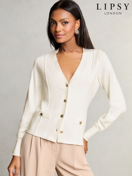 Lipsy Tipped V-Neck Knitted Cardigan (F05130) | € 44