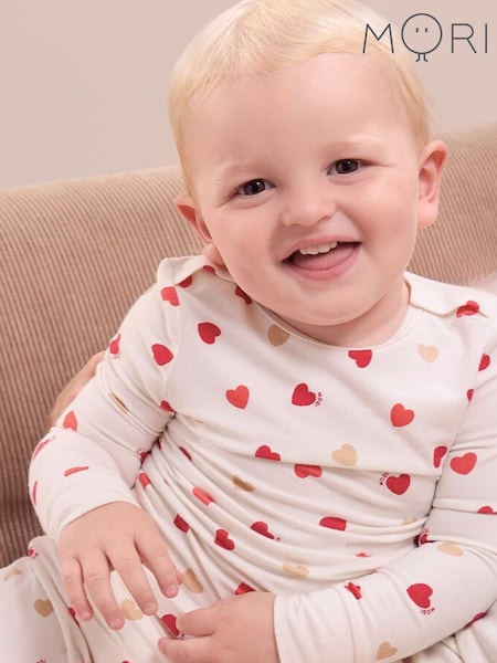 MORI Super Soft Heart Print Pyjama Set (F05224) | ‏195 د.إ.‏ - ‏ 207‏ د.إ.