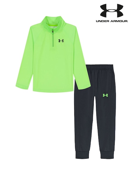 Under Armour Green 1/4 Zip Twist Tech Tracksuit Set (F05311) | €43
