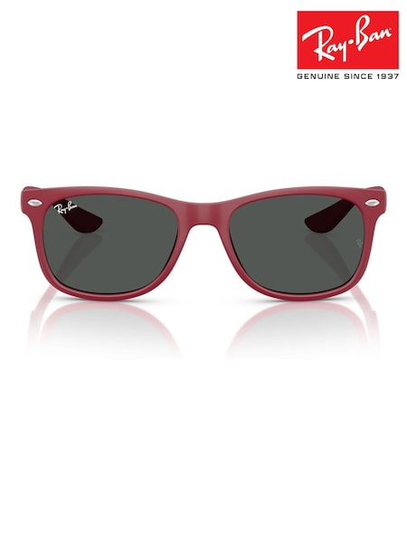 Ray Ban Red Junior New Wayfarer Square Sunglasses (F05347) | €90