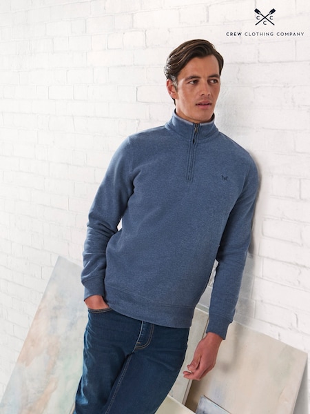 Crew Clothing Company Blue Classic Half Zip Sweatshirt (F05429) | NT$3,030