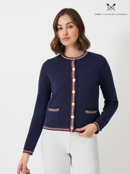 Crew Clothing Knitted Tipped Cardigan (F05432) | €124