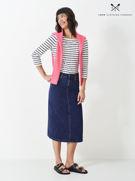 Crew Clothing Company Blue Mia Midi Denim Skirt (F05449) | 3,304 UAH