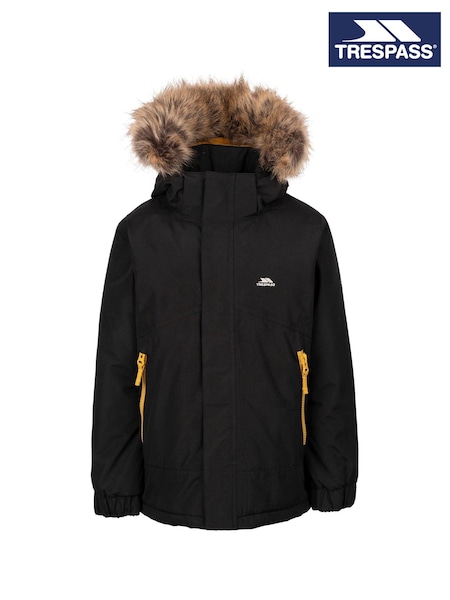Trespass Kids Unisex Wyald Rainwear Black Jacket (F05506) | AED431