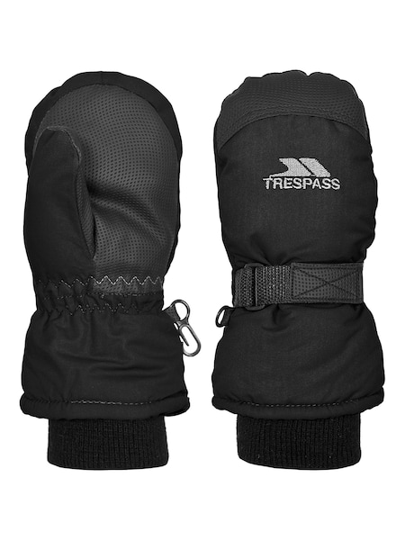 Trespass Kids Cowa II Black Mittens (F05537) | AED105