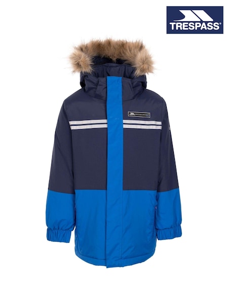Trespass Unisex Kids Blue Laytone Rainwear Jacket (F05560) | AED379