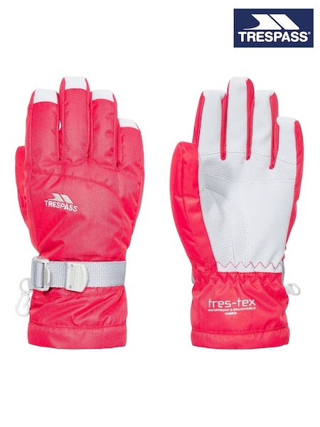 Trespass Unisex Kids Red Simms Gloves (F05571) | ‏126‏₪